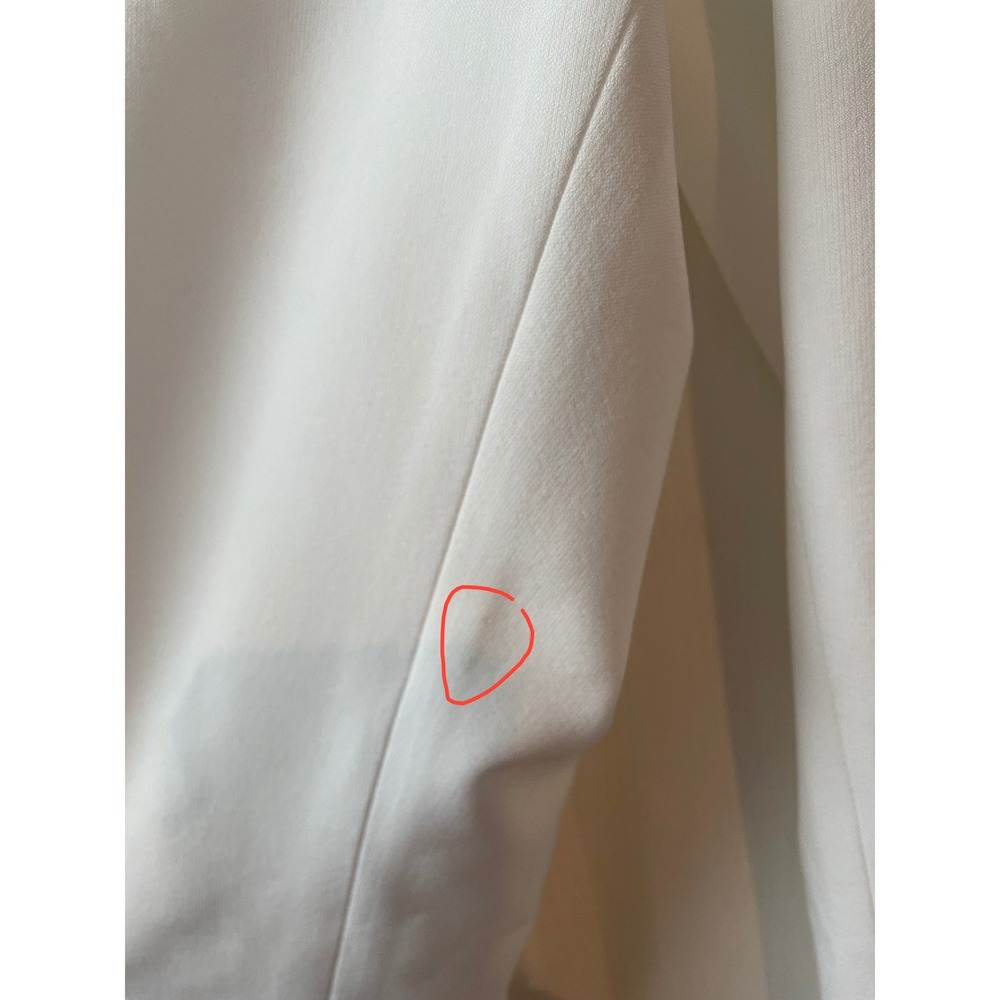 Evan-Picone Dress Pants Womens 14 White Straight Leg Flat Front Black Label Chic - Picture 2 of 16